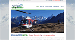 Desktop Screenshot of helicoptertourinnepal.com